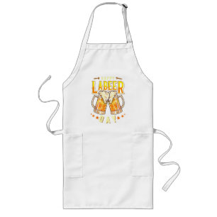 Happy Labeer Day Funny Labour Day Long Apron