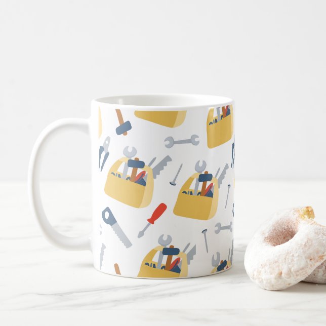 Happy Labor Day, may effort never be lacking Coffee Mug (With Donut)