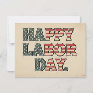  Happy Labor Day Postcard