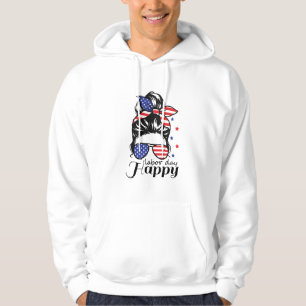 Happy Labor Day US flag Hoodie
