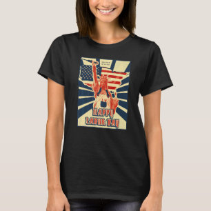 Happy Labor Day US flag statue of liberty T-Shirt