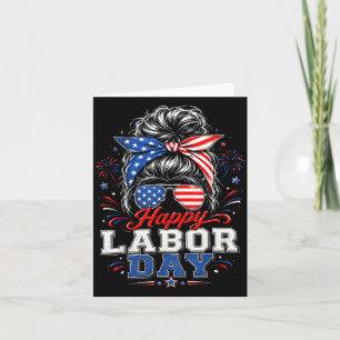 Happy Labour Day 2026 Patriotic Mum Usa Card