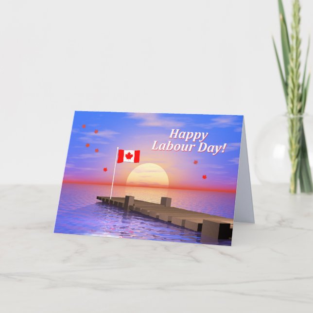 Happy Labour Day Canada Dock Card (Front)