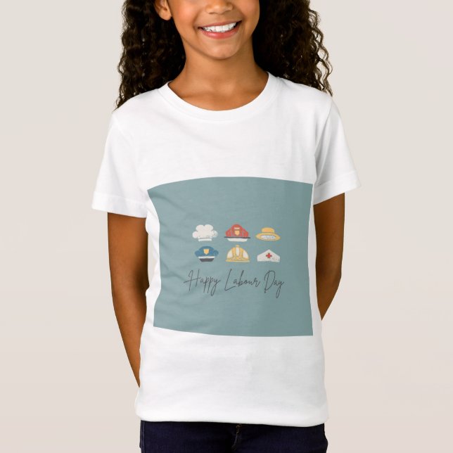 Happy labour day design  T-Shirt (Front)