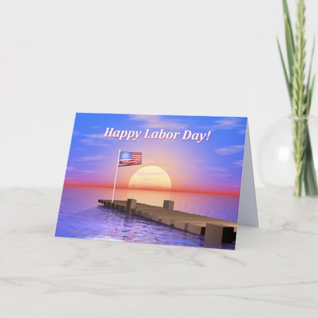 Happy Labour Day Dock Card (Front)