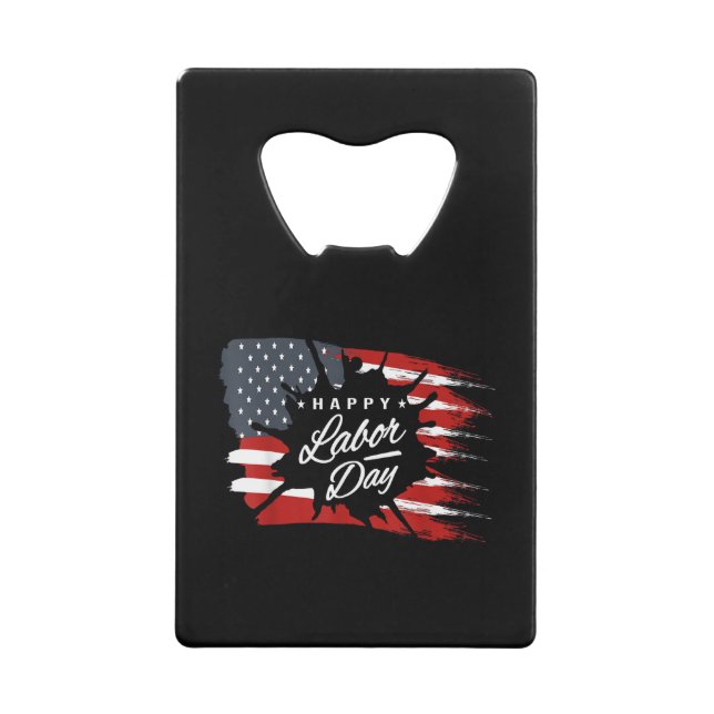 Happy Labour Day Gift American Flag (Front)