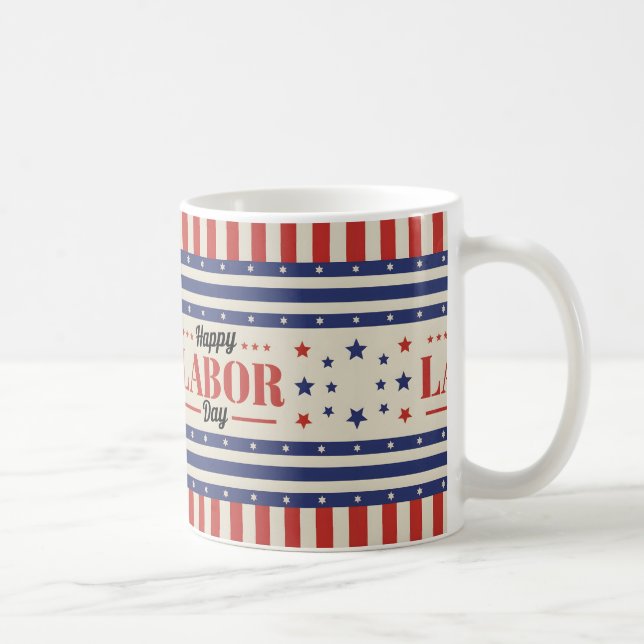Happy Labour Day Gift Idea Coffee Mug (Right)