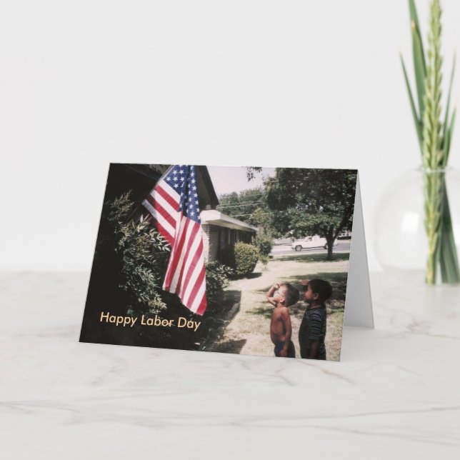 Happy Labour Day Holiday Card (Front)