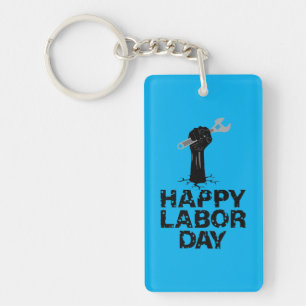 Happy Labour Day Key Ring