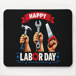 Happy Labour-day Mouse Mat