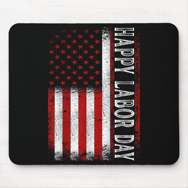 Happy Labour Day  Mouse Mat (Front)