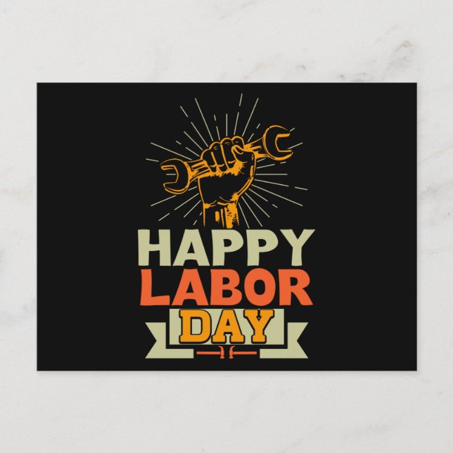 Happy Labour Day Postcard (Front)