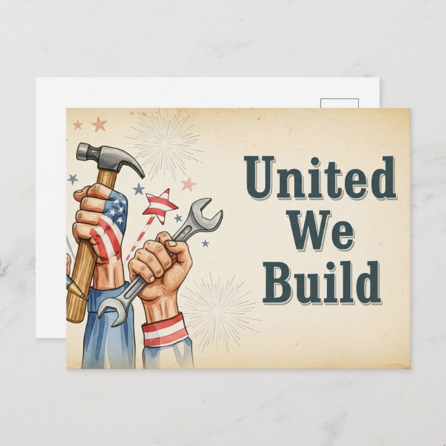 Happy Labour Day  Postcard (Front/Back)