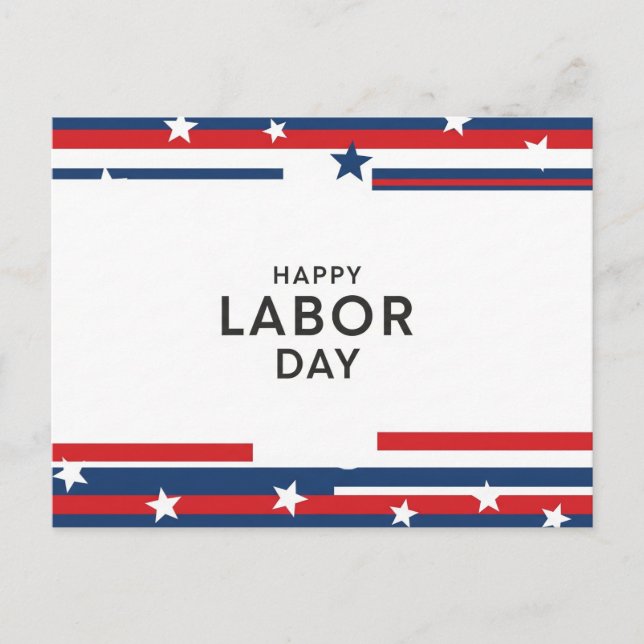 Happy Labour Day Postcard (Front)