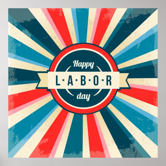Happy Labour Day Poster (Front)
