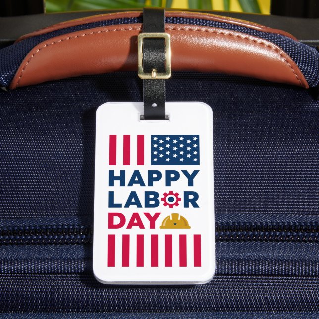 Happy Labour Day, United States Luggage Tag (Front Insitu 2)