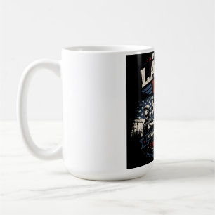 Happy Labour Day Vintage American Flag Workers Coffee Mug