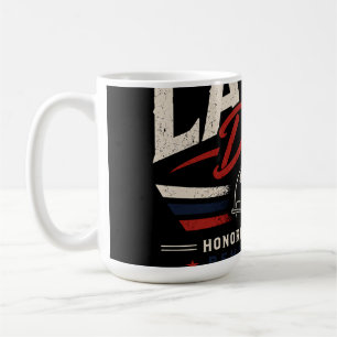 Happy Labour Day Vintage Typography Honouring Coffee Mug