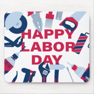 Happy labour day Weekend Mouse Mat