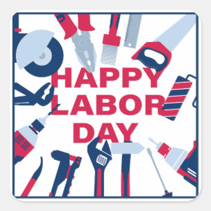 Happy labour day Weekend Square Sticker