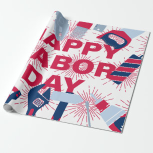 Happy labour day Weekend Wrapping Paper