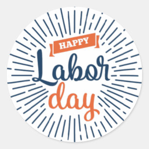 Happy Labour Day works Stickers & Labels