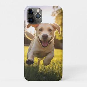 Happy Labrador Puppy Running iPhone 11 Pro Case