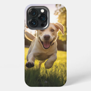 Happy Labrador Puppy Running iPhone 13 Pro Case