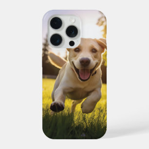 Happy Labrador Puppy Running  iPhone 15 Pro Case