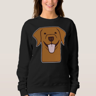 Happy Labrador Red Fox Lab Lab Mum Lab Reddish Bro Sweatshirt