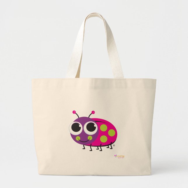Happy Ladybug Classic Tote Bag (Front)