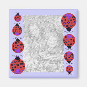 Happy Ladybug template magnet
