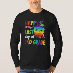 Happy Last Day Of 2nd Grade Teacher Student Gradua T-Shirt