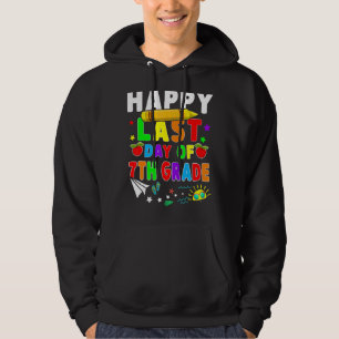 Happy Last Day Of 7th Grade Teacher Students Costu Hoodie