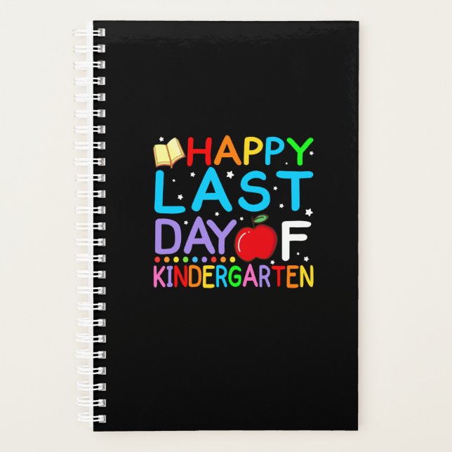 Happy Last Day Of Kindergarten Graduation Planner (Front)