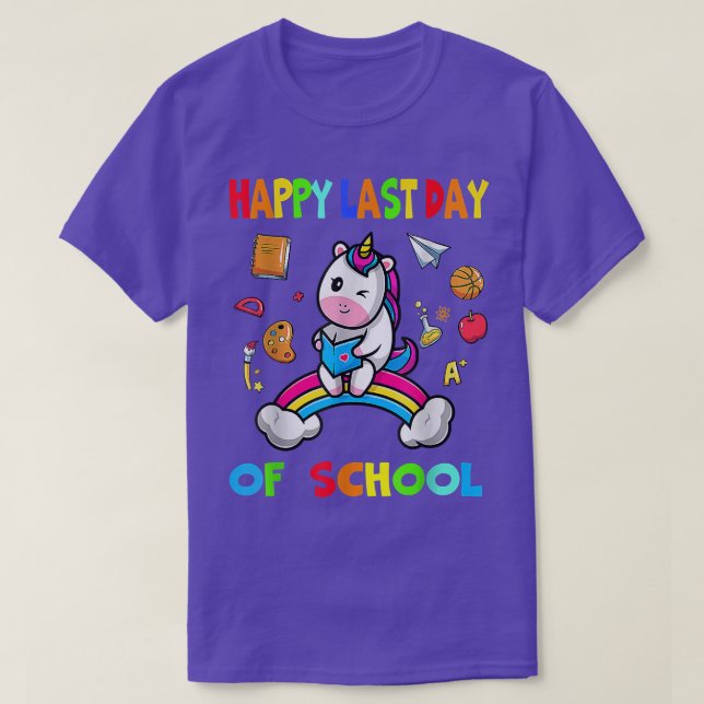 Happy Last Day Of School 2022 Teacher Student Cute T-Shirt (Design Front)