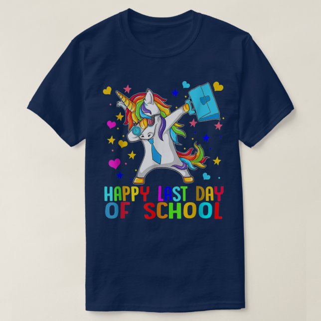 Happy Last Day Of School 2022 Teacher Student Cute T-Shirt (Design Front)