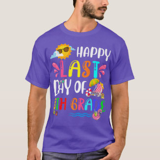 Happy Last Day Of School 8th Grade Summer Holiday  T-Shirt