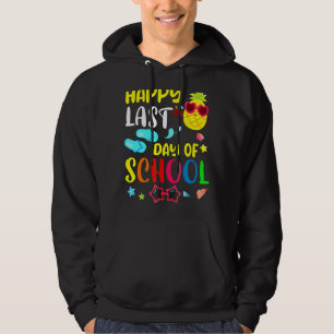 Happy Last Day Of School For Student Cute Pineappl Hoodie