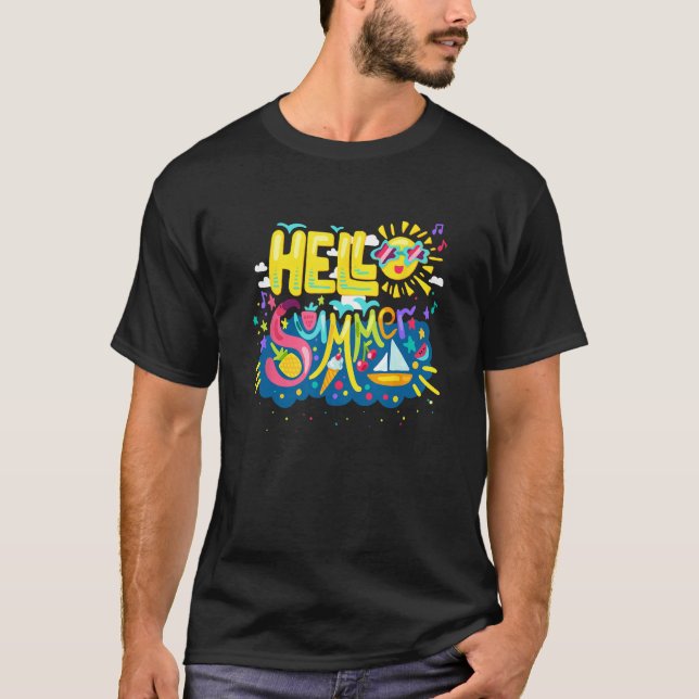 Happy Last Day of School Hello Summer 2023 69 T-Shirt (Front)