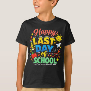 Happy Last Day Of School Hello Summer Boys Girls T-Shirt