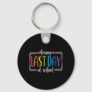 Happy Last Day of School Hello Summer Student Key Ring
