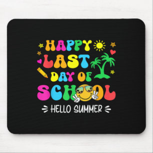 Happy Last Day Of School Hello Summer Students And Mouse Mat