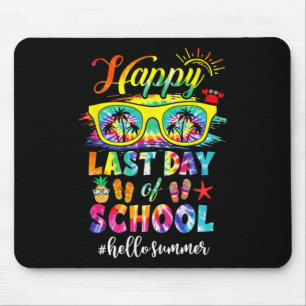 Happy Last Day Of School Hello Summer Teacher Stud Mouse Mat