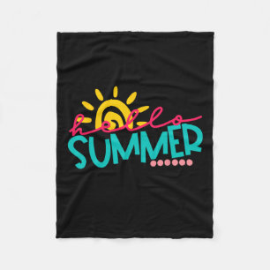 Happy Last Day Of School Kids Teacher Student Grad Fleece Blanket