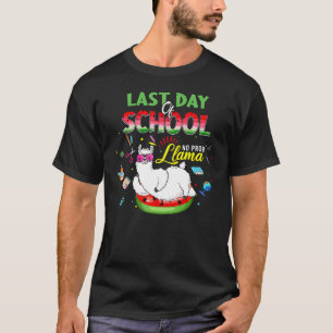 Happy Last Day Of School No Prob Llama Summer Grad T-Shirt