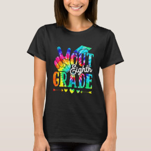 Happy Last Day Of School Peace Out Eighth Grade Ti T-Shirt
