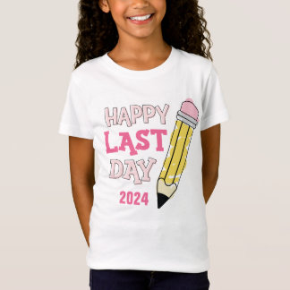 Happy Last Day of School Pink Autograph T-Shirt