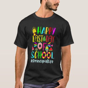Happy Last Day Of School Principal Doughnut Gradua T-Shirt