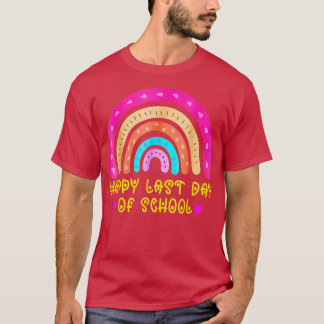 Happy Last Day of School Rainbow Teacher Student G T-Shirt